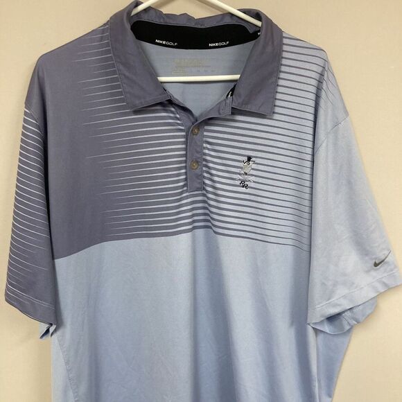 Nike Golf 2XL Tour Performance Dri-Fit Player Polo‎ Blue - Picture 1 of 10